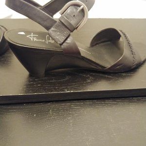 Black Leather Sandals